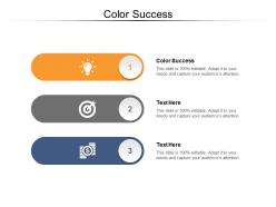 Color success ppt powerpoint presentation summary themes cpb