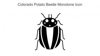 Colorado Potato Beetle Monotone Icon In Powerpoint Pptx Png And Editable Eps Format
