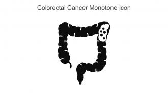 Colorectal Cancer Monotone Icon In Powerpoint Pptx Png And Editable Eps Format