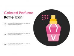 Colored perfume bottle icon