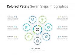 Colored Petals Seven Steps Infographics
