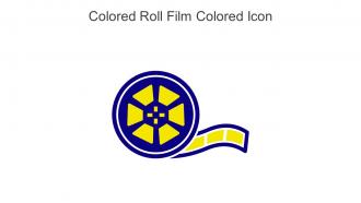 Colored Roll Film Colored Icon In Powerpoint Pptx Png And Editable Eps Format