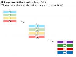 Colored tags for target selection and data search flat powerpoint design