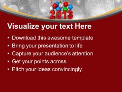 Colorful ballons on white background powerpoint templates ppt backgrounds for slides 0113