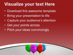 Colorful birthday balloons party backgroud powerpoint templates ppt themes and graphics 0113