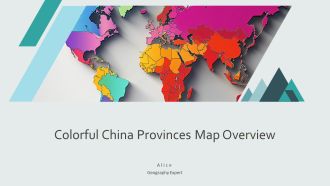 Colorful China Provinces Map Overview PPT Example AT