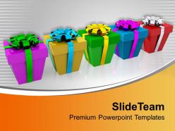 Colorful christmas presents powerpoint templates ppt themes and graphics 0113
