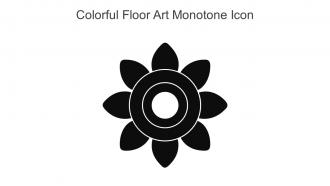 Colorful Floor Art Monotone Icon In Powerpoint Pptx Png And Editable Eps Format