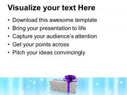Colorful gift box christmas celebration powerpoint templates ppt themes and graphics 0213