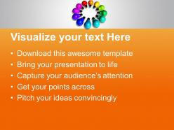 Colorful ideas in form of light bulbs business powerpoint templates ppt themes and graphics 0113