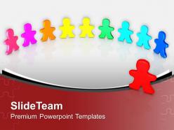 Colorful men standing diversity powerpoint templates ppt themes and graphics 0313