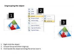 Colorful pyramid puzzle powerpoint slides presentation diagrams templates