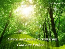 Colossians 1 2 grace and peace to you from powerpoint church sermon
