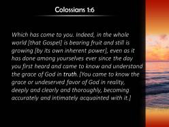 Colossians 1 6 the gospel is bearing fruit powerpoint church sermon
