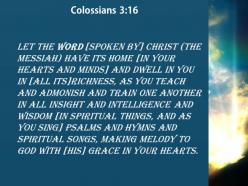 Colossians 3 16 god with gratitude in your hearts powerpoint church sermon