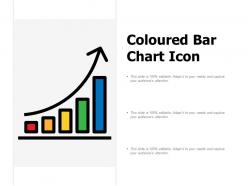 Coloured bar chart icon