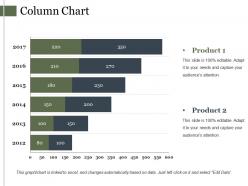 Column chart powerpoint slide clipart
