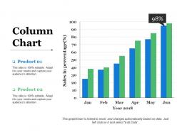 Column chart ppt slides styles