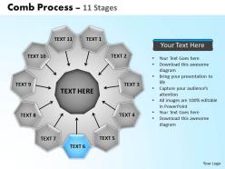 Comb process 11 stages powerpoint slides and ppt templates 0412