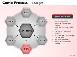 Comb process 6 stages powerpoint slides and ppt templates 0412