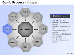 Comb process 8 stages powerpoint slides and ppt templates 0412