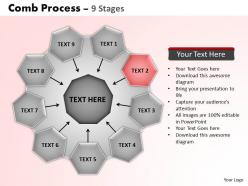 Comb process 9 stages powerpoint slides and ppt templates 0412