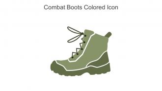 Combat Boots Colored Icon In Powerpoint Pptx Png And Editable Eps Format