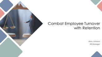 Combat Employee Turnover With Retention PPT Sample AT