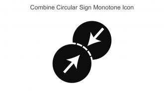 Combine Circular Sign Monotone Icon In Powerpoint Pptx Png And Editable Eps Format