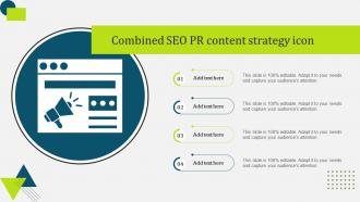 Combined SEO PR Content Strategy Icon