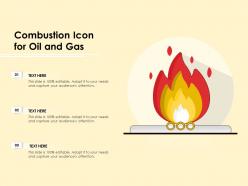 Combustion icon for oil and gas