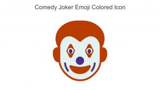 Comedy Joker Emoji Colored Icon In Powerpoint Pptx Png And Editable Eps Format