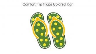 Comfort Flip Flops Colored Icon In Powerpoint Pptx Png And Editable Eps Format