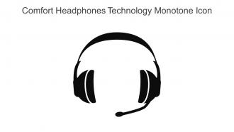 Comfort Headphones Technology Monotone Icon In Powerpoint Pptx Png And Editable Eps Format
