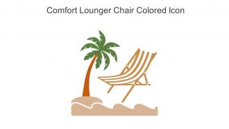 Comfort Lounger Chair Colored Icon In Powerpoint Pptx Png And Editable Eps Format