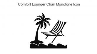 Comfort Lounger Chair Monotone Icon In Powerpoint Pptx Png And Editable Eps Format
