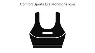 Comfort Sports Bra Monotone Icon In Powerpoint Pptx Png And Editable Eps Format