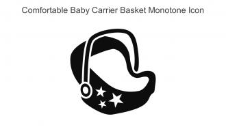 Comfortable Baby Carrier Basket Monotone Icon In Powerpoint Pptx Png And Editable Eps Format