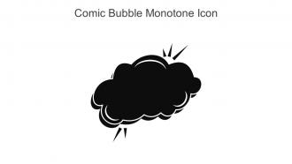 Comic Bubble Monotone Icon In Powerpoint Pptx Png And Editable Eps Format