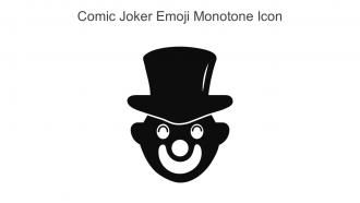 Comic Joker Emoji Monotone Icon In Powerpoint Pptx Png And Editable Eps Format