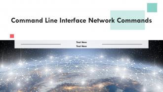Command Line Interface Network Commands PPT Outline ACP