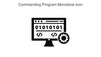 Commanding Program Monotone Icon In Powerpoint Pptx Png And Editable Eps Format