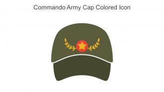 Commando Army Cap Colored Icon In Powerpoint Pptx Png And Editable Eps Format