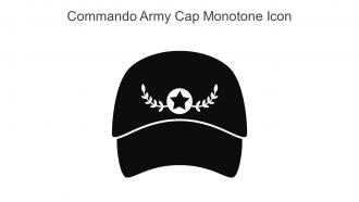 Commando Army Cap Monotone Icon In Powerpoint Pptx Png And Editable Eps Format