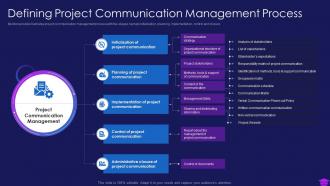 Commencement of an it project defining project communication management