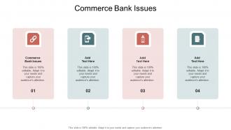 Commerce Bank Issues In Powerpoint And Google Slides Cpb