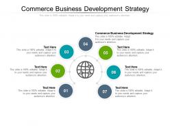 Commerce business development strategy ppt powerpoint presentation inspiration slideshow cpb