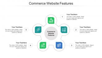 Commerce website features ppt powerpoint presentation model picture cpb