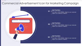 Commercial Advertisement Icon For Marketing Campaign