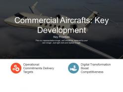 Commercial aircrafts key development presentation graphics